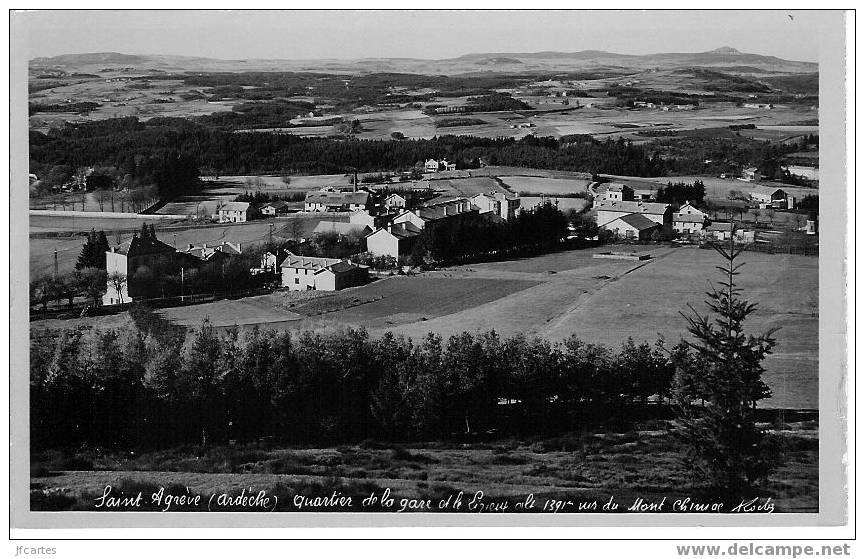 07 - SAINT AGREVE - Quartier De La Gare... - Semi Moderne Petit Format - Saint Agrève