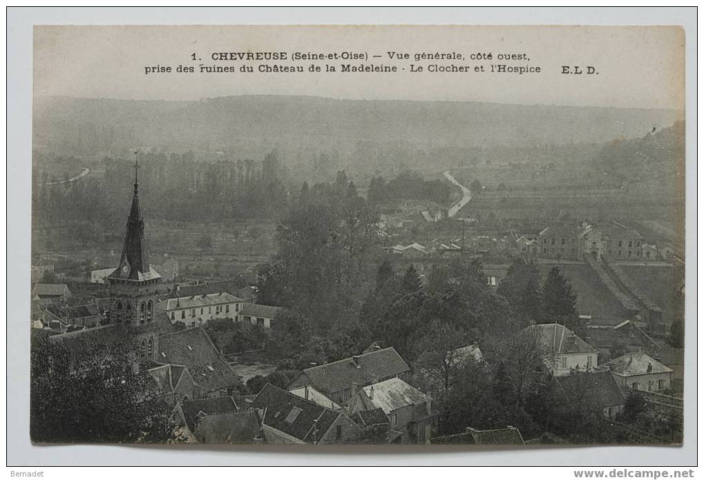 CHEVREUSE......... VUE GENERALE COTE OUEST - Chevreuse