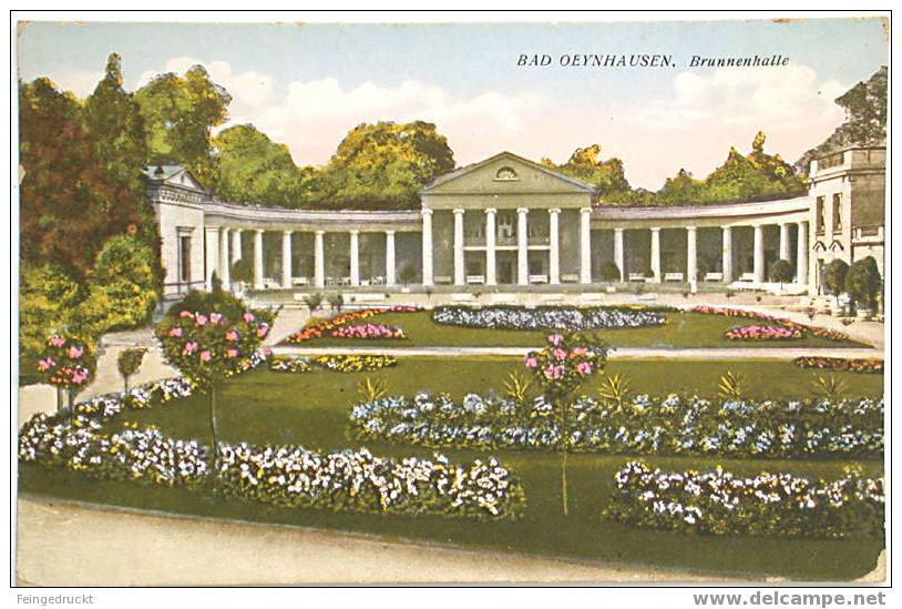 D 558 - Bad Oeynhausen. Brunnenhalle - Chromolithographie Um 1910 - Porta Westfalica
