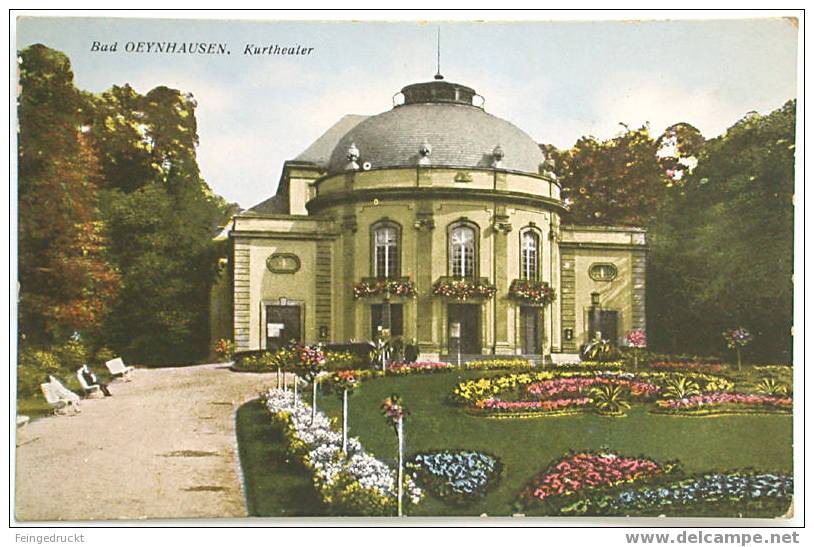 D 559 - Bad Oeynhausen. Kurtheater - Chromolithographie Um 1918 - Porta Westfalica