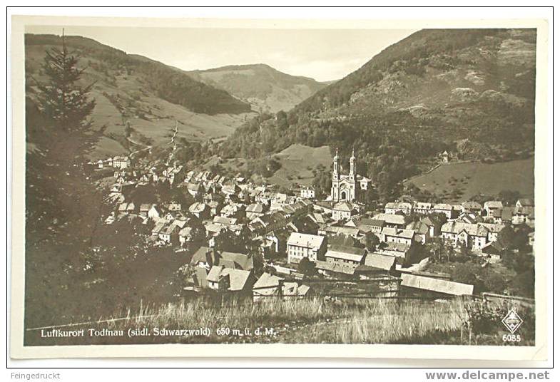 D 560 - Luftkurort Todtnau - S/w Foto Ak, 1936 Gelaufen - Loerrach