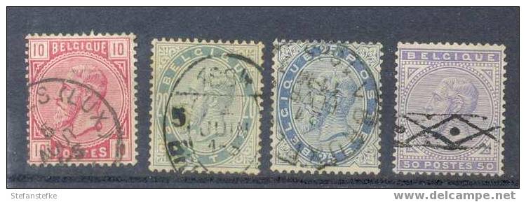 Belgie Ocb Nr : 38 - 41 Gestempeld (zie Scan) Lot 1 - 1883 Leopoldo II