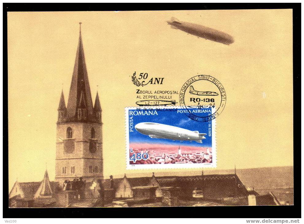 Romania 1979 MC ZEPPELIN L Z- 127. - Zeppeline