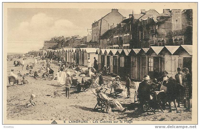 LANGRUNE -les Cabines Sur La Plage - Dives