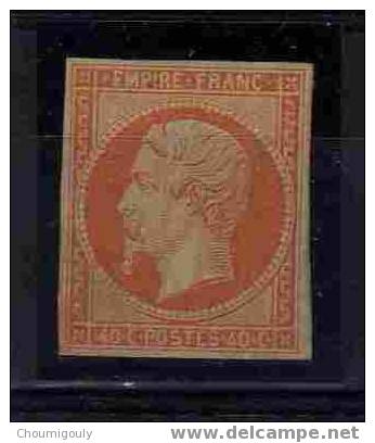 Y&T 16 "NAPOLEON III 40 C JAUNE ORANGE" NEUF X TB - 1853-1860 Napoléon III