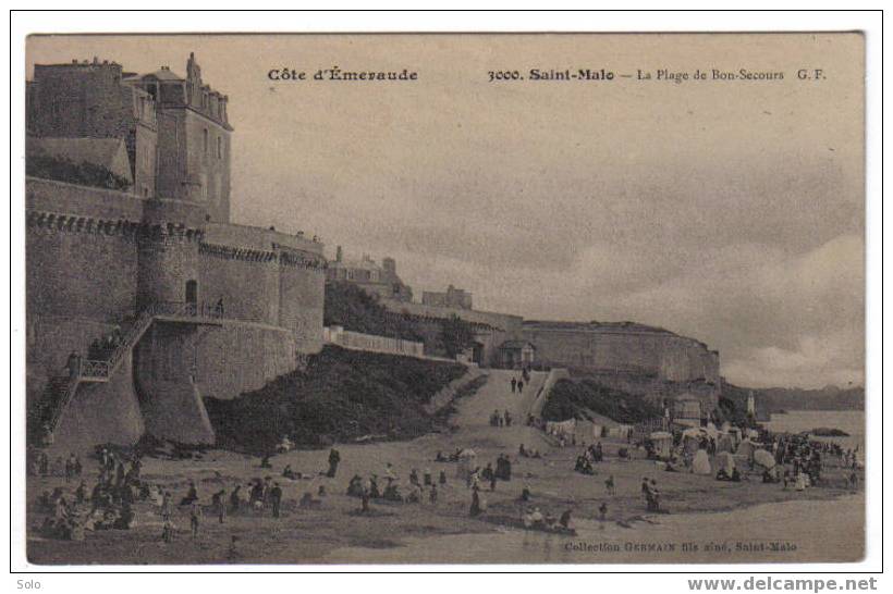 SAINT MALO - La Plage De Bon Secours - Saint Malo