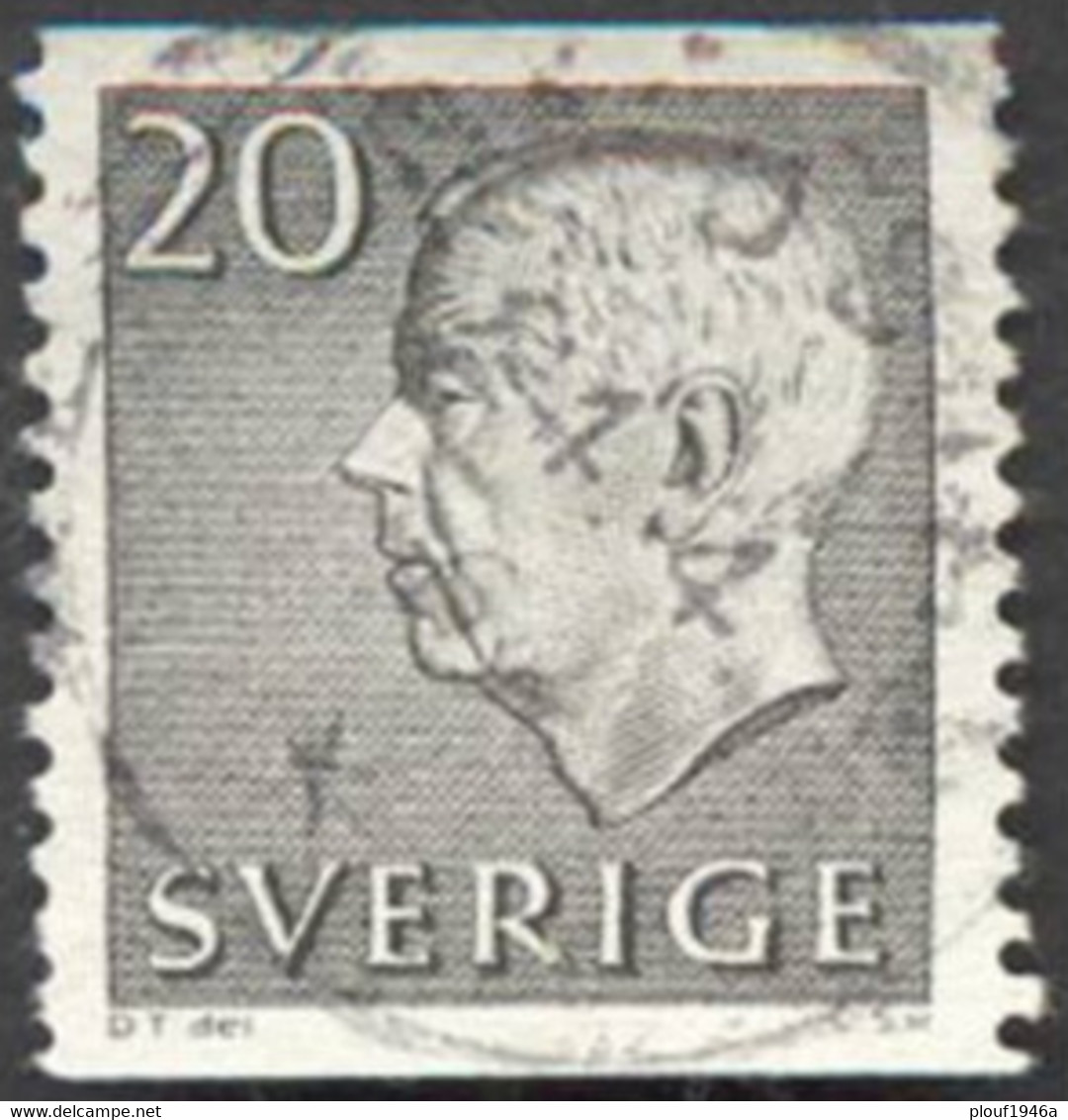 Pays : 452,04 (Suède : Gustave VI Adolphe)  Yvert Et Tellier N° :  462 (o) - Used Stamps