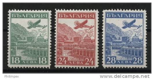 BULGARIA, AIRPOST 1932, VF MINT LIGHT HINGED * SET! - Poste Aérienne