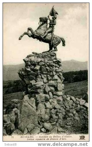 BUSSANG SOMMET DU BALLON D'ALSACE STATUE EQUESTRE DE JEANNE D'ARC - Bussang