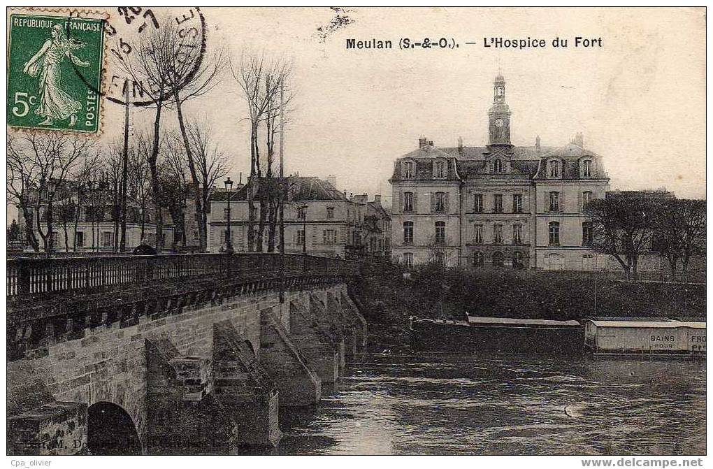 78 MEULAN Hospice Du Fort, Bains Froids Pour Dames, Ed Donabin, 190? - Meulan