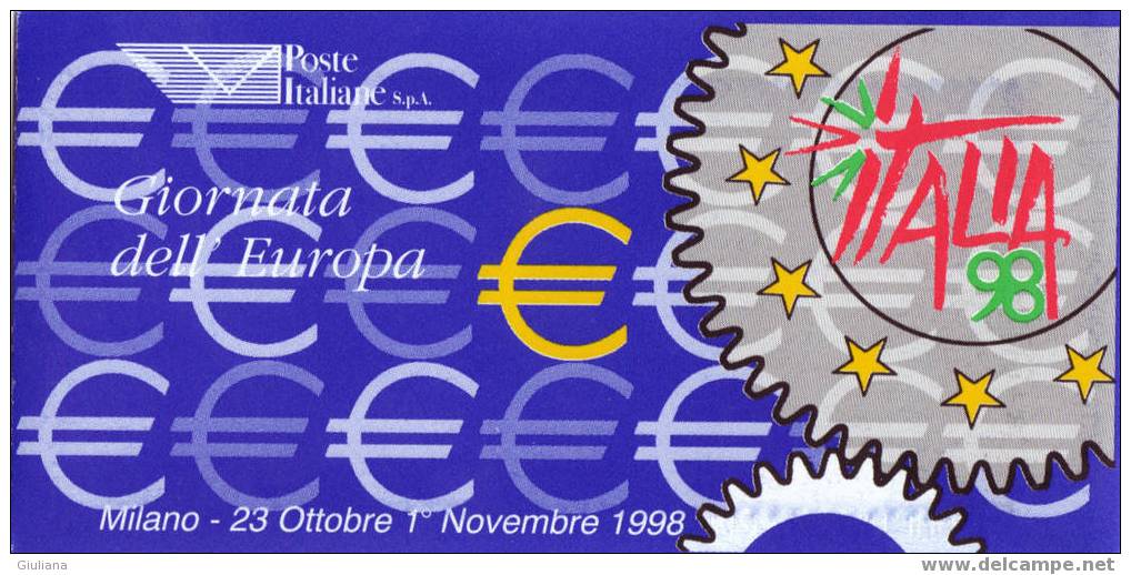 ITALIA - ESP.MONDIALE FIL. "ITALIA '98" - Libretto N. 20 - Carnets