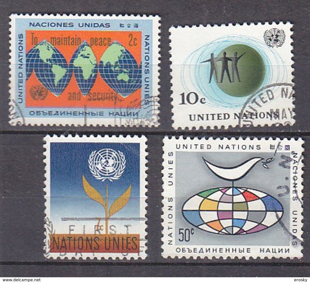 H0041 - ONU UNO NEW YORK N°121/24 - Used Stamps