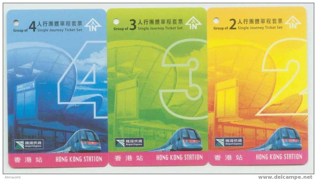 HONG KONG TRAIN TICKET ---- GROUP -----COMPLETE SET---- - Andere & Zonder Classificatie