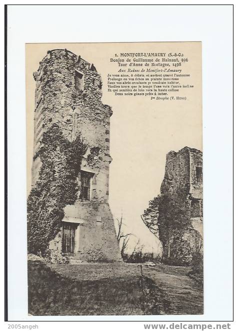 78 Dép.- 1 Montfort-L'Amaury(S.-&-O.)Donjon De Guillaume De Hainaut,936.tour D'Anne - Montfort L'Amaury