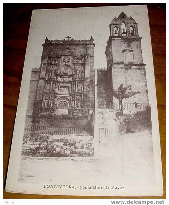 ANTIGUA POSTAL DE PONTEVEDRA - GALICIA -  NO CIRCULADA. - Pontevedra