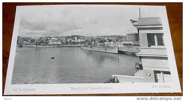 ANTIGUA POSTAL DE LA CORUÑA - GALICIA -  NO CIRCULADA - ED. ARRIBAS. - La Coruña