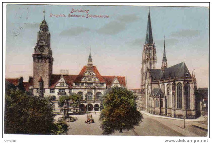Duisburg Burgplatz,rarhaus,salvatorkirche (1935) - Duisburg