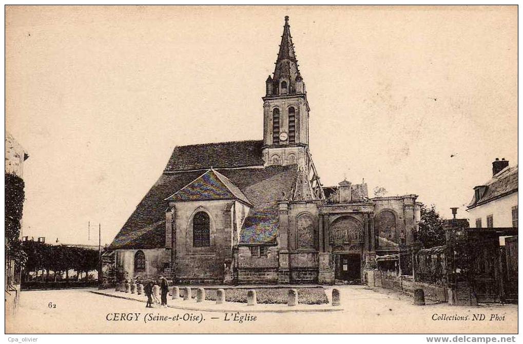 95 CERGY Eglise, Ed ND 62, 190? - Cergy Pontoise