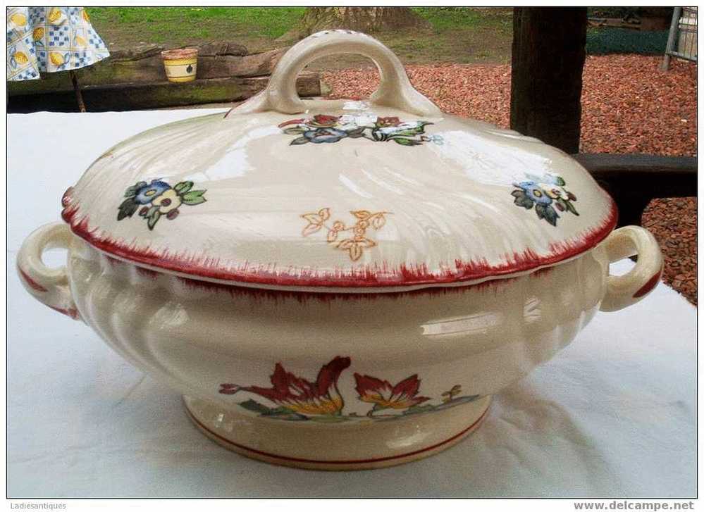 Longwy Marseille - Soupière - Soepkom- Lidded Tureen - DI 909 - Longwy (FRA)