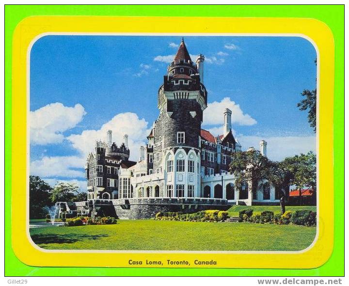 TORONTO,ONTARIO - CASA LOMA CASTLE 1974  - DIMENSION DE  5.25 X 6.75  POUCES - Toronto