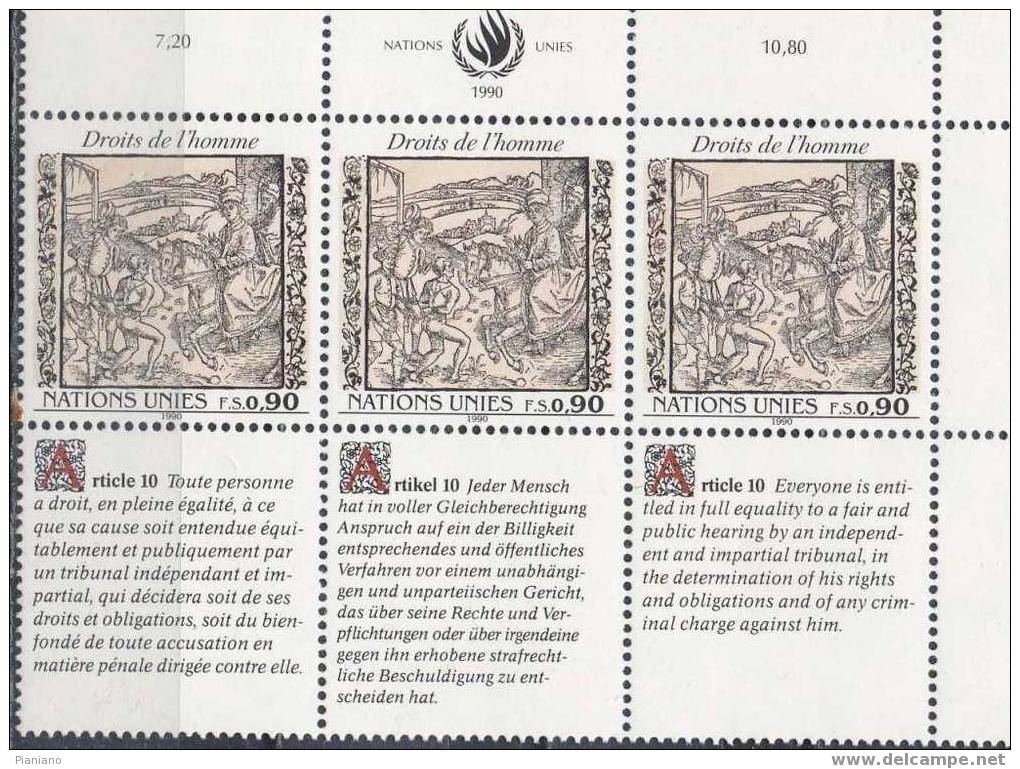 PIA - 1990 - La Déclaration Universelle Des Droits De L´Homme - (Yv 196-201) - Unused Stamps