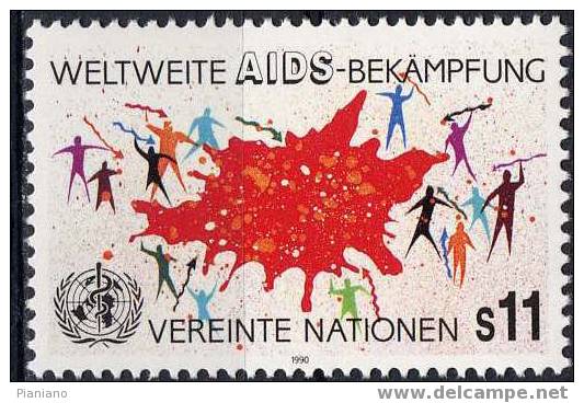 PIA - 1990 - ONW : Lutte Mondiale Contre Le SIDA - (Yv 104-05) - Unused Stamps