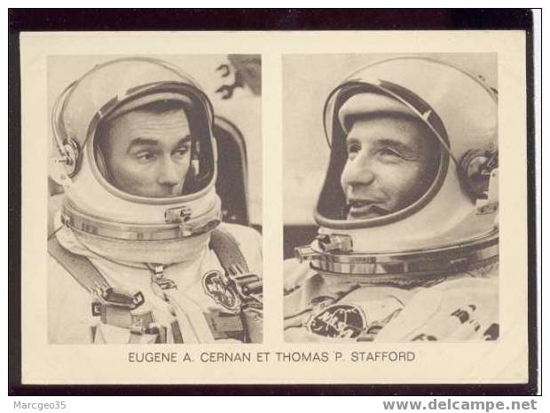 003595 Eugène A. Cernan & Thomas P Stafford Gemini IX édit. Sud Aviation Philatélie - Espace