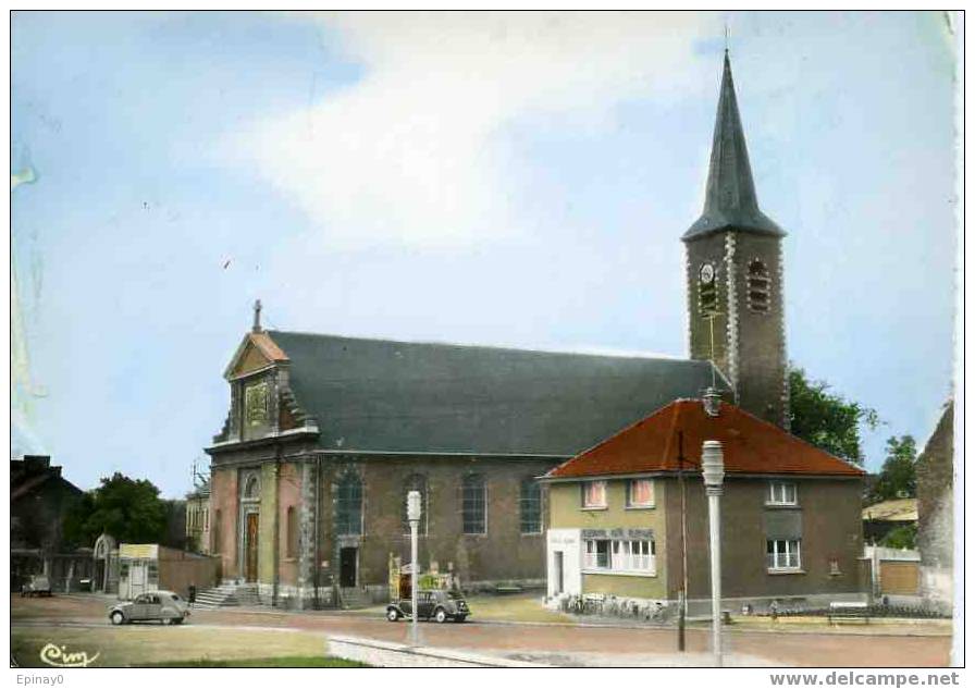 B - 59 - VIEUX CONDE - L'église - Les P T T - Poste - Vieux Conde