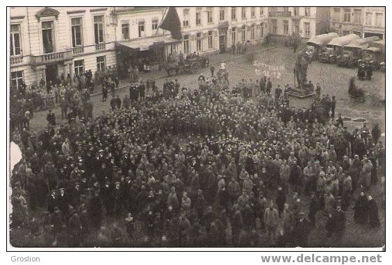 SOTTEGEN CP PHOTO 1918 SUR LA PLACE - Zottegem