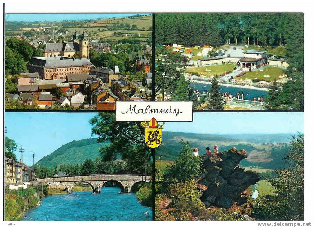 MALMEDY - Carte Avec 4 Vues + Blason - Malmedy