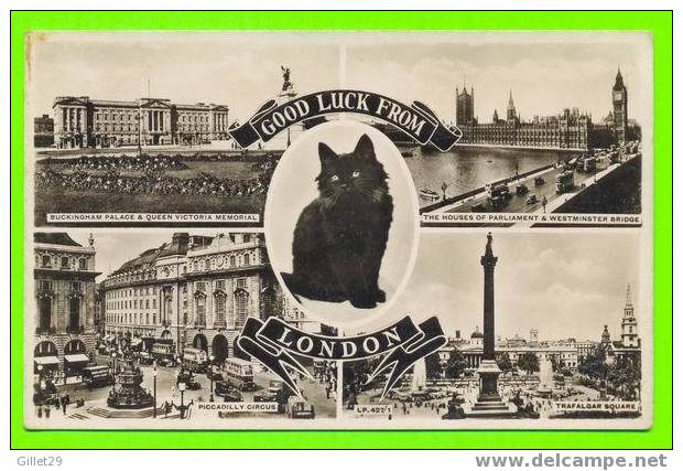 GOOD LUCK FROM LONDON - 4 MULTIVUES - CAT - PUB. LANSDOWNE PROD. CO - - London Suburbs