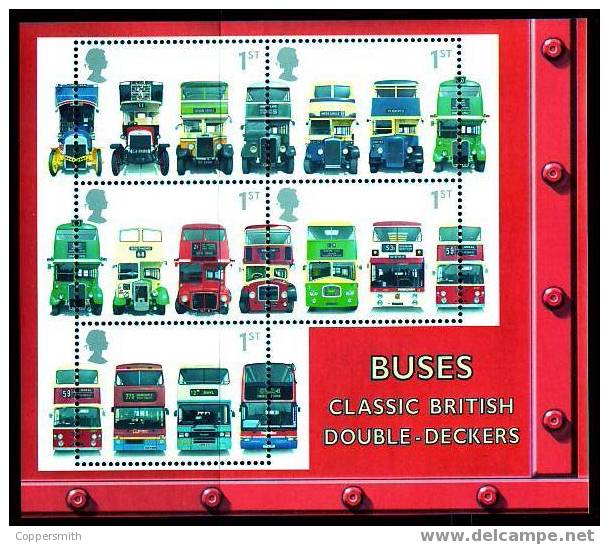 (150) Great Britain / GB / UK / Grande Bretagne London Buses Sheet / Bf Autobus  ** / Mnh  Michel BL 11 - Blocs-feuillets