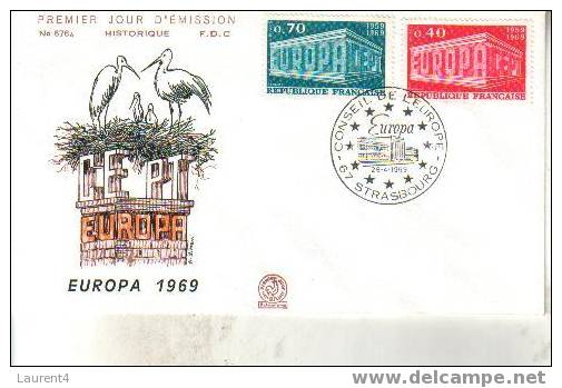 Europa - France - FDC - Enveloppe Premier Jour - 1969 - 1969