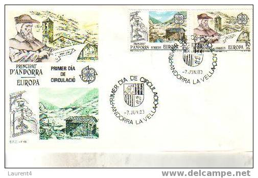 Europa - Andorre Espagnol - SPanish Andorra - Principat D´Andorra - FDC - Enveloppe Premier Jour - 1983 - 1983