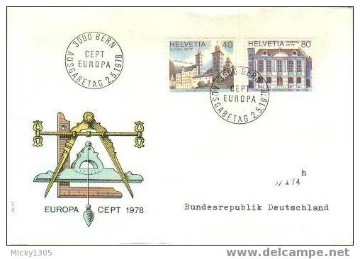 Switzerland - Cept 1978 FDC (2033) - 1978