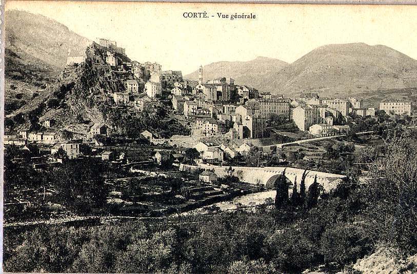 CORSE  CORTE  Environ 1900 - Corte