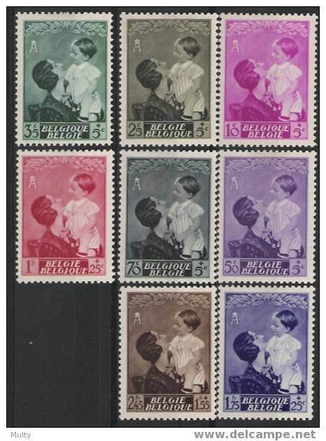 Belgie OCB 447 / 454 (*) - Unused Stamps