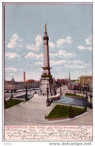 IN , INDIANAPOLIS , State Soldiers And Sailors Monument - Autres & Non Classés