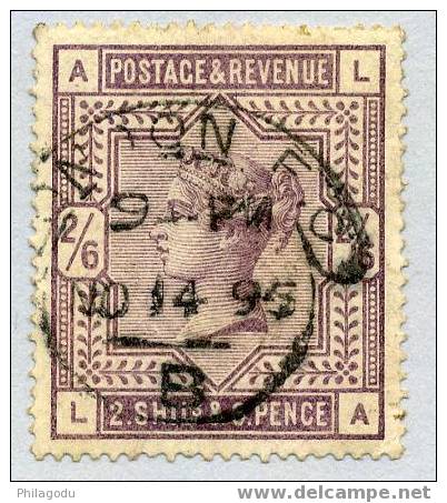 GB YVert 86  2shillings 6p  Très Beau Oblitéré 14oct1895    Cote 110 Pounds - Used Stamps