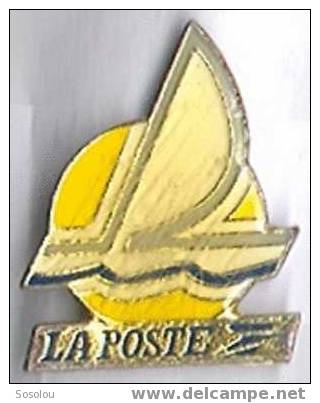 La Poste Le Voilier Fond Jaune - Boats