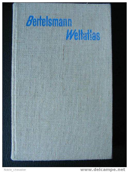 BERTELSMANN ATLAS  DEUTSCHES REICH  ::  1954 MIT POMMERN, OST-+ WESTPREUSSEN , SCHLESIEN, DANZIG , POSEN + NEUMARK - Atlas