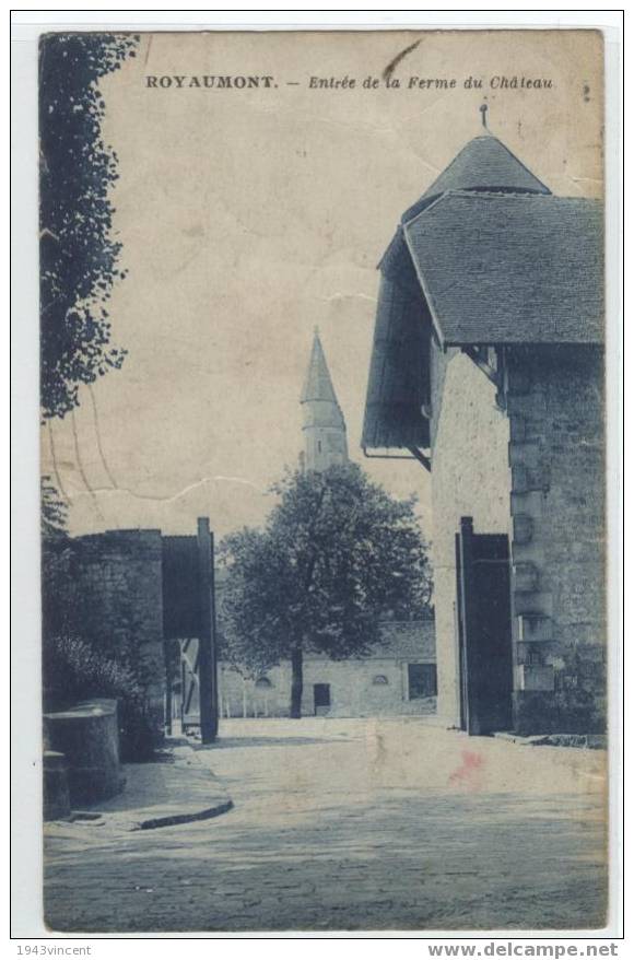 C 625 - ROYAUMONT - Entrée De La Ferme Du Chateau -  CPA 1935 - - Asnières-sur-Oise