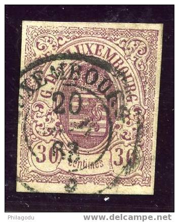 N°9  30c Violet, Bonnes Marges Et  Belle Oblitération Ronde De 1863    Cote 375E  =  Kabinetstück - 1859-1880 Armarios