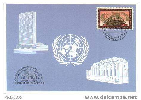 UNO Genf - Blaue Karte / Blue Card (2191) - Cartas & Documentos