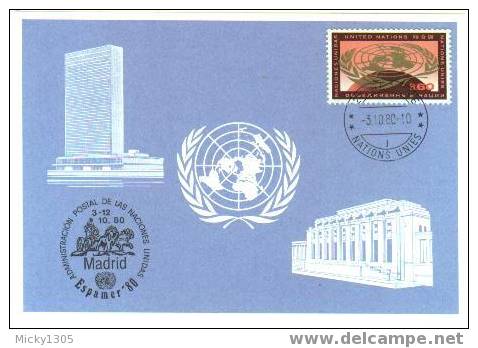 UNO Genf - Blaue Karte / Blue Card (2192) - Briefe U. Dokumente