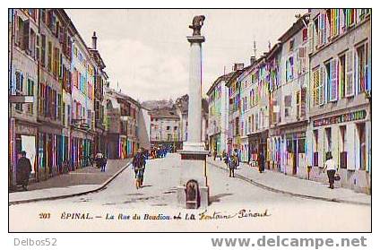 203 - EPINAL - La Rue Du Boudiou (et La Fontaine Pinaud) - Epinal