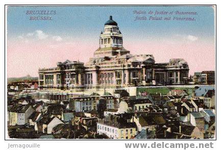 BRUXELLES - Palais De Justice Et Panorama - Panoramische Zichten, Meerdere Zichten