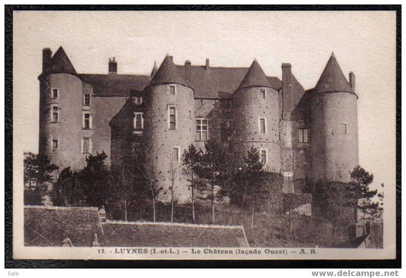 LUYNES - Le Château (Façade Ouest) - Luynes