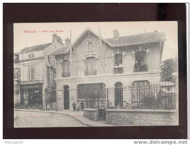 003748 Maule Hôtel Des Postes édit.fageot ,  La Poste , Animée , Horlogerie Bijouterie - Maule