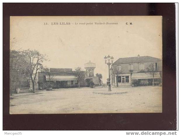 003766 Les Lilas Le Rond Point Waldeck Rousseau édit.C.M. N°15 Magasin - Les Lilas
